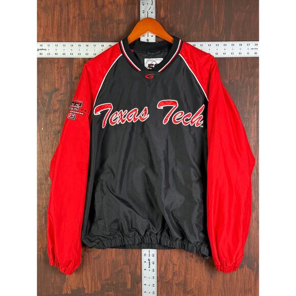 Texas Tech Red Raiders NCAA‎ 58 Sports Windbreaker Crewneck Pullover Mens Small - Picture 2 of 9